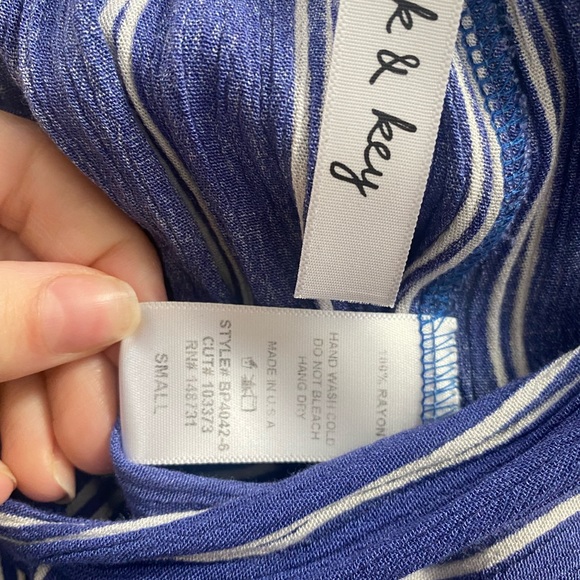 Striped Linen Pants - M Boutique (Lock & Key) Size Small - Picture 5 of 5